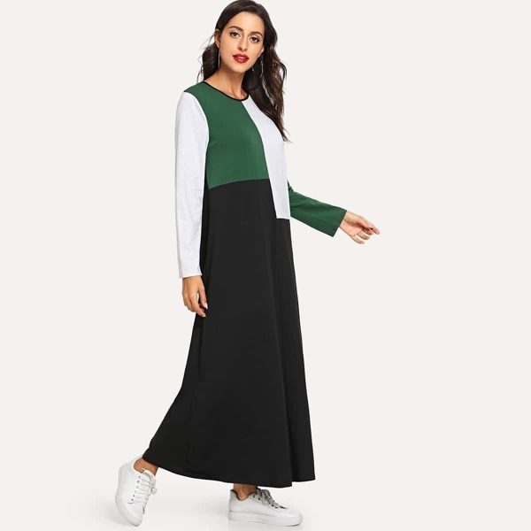 

Cut-and-Sew Maxi Dress