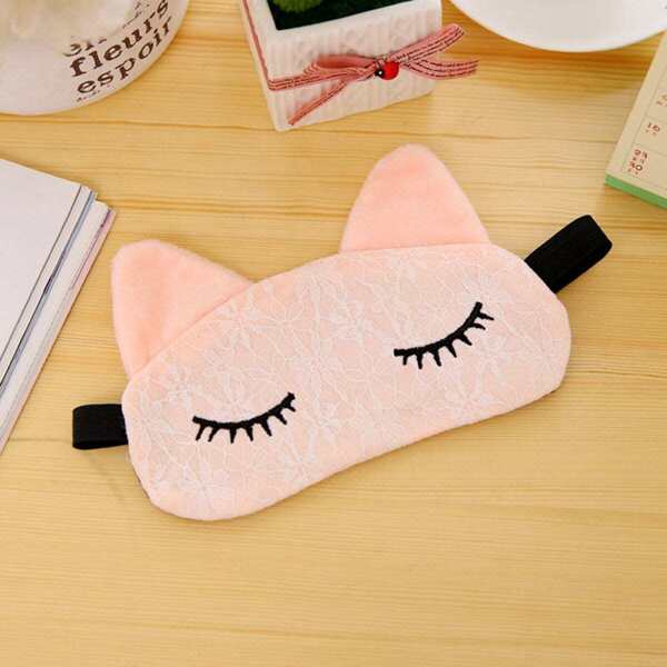 

Lace Overlay Cartoon Eye Mask