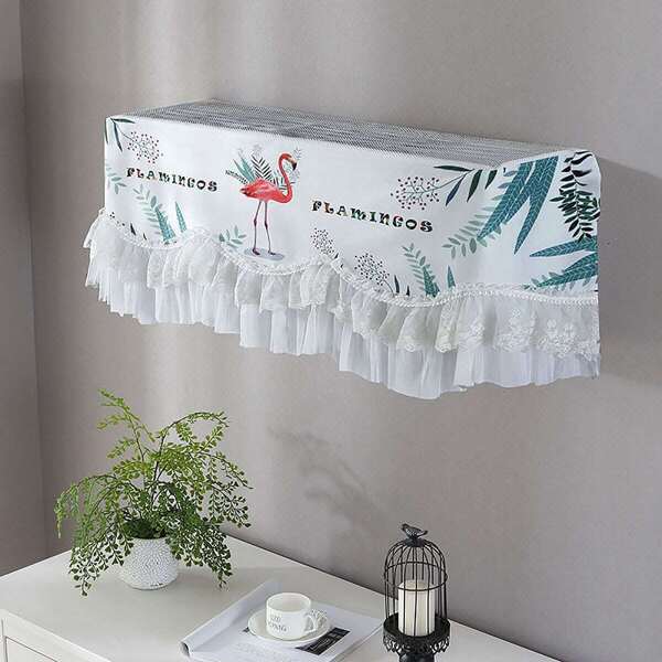 

Flamingo Print Air Conditioner Dustproof Cover