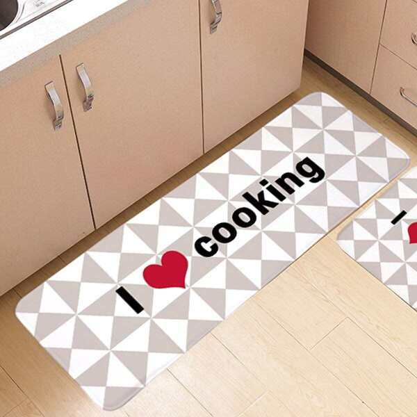 

Letter Print Floor Mat