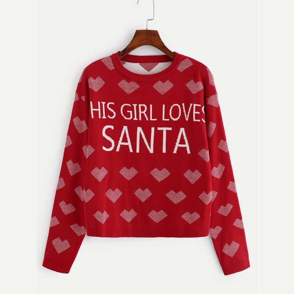

Plus Christmas Letter and Heart Jumper