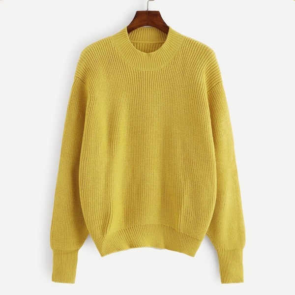

Solid Drop Shoulder Jumper