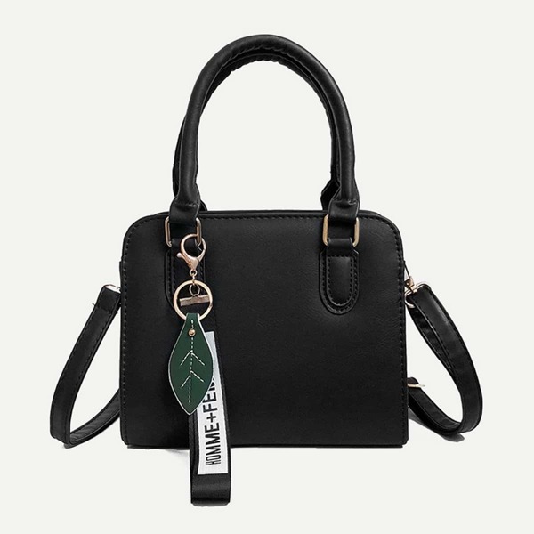 

Leaf Decor Satchel Bag