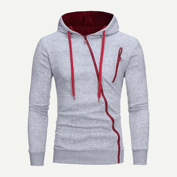 

Men Zip Up Hooded Sweatshirt