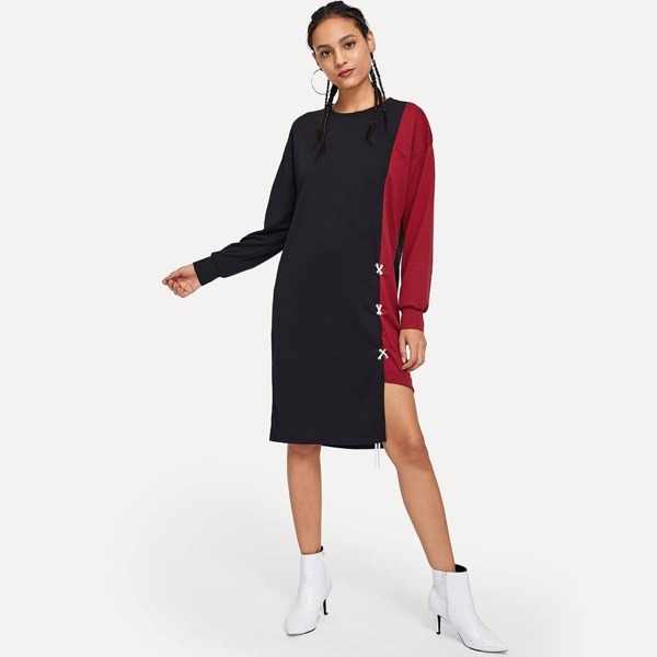 

Criss Cross Side Cut And Sew Dress