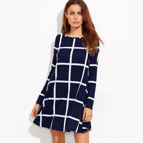 

Grid Swing Dress