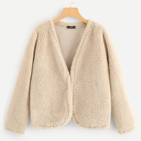 

Open Front Teddy Coat