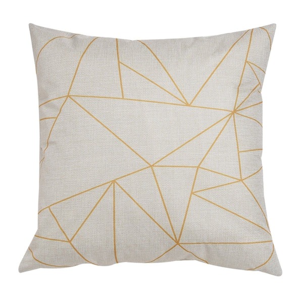 

Geometric Print Cushion Cover, Beige