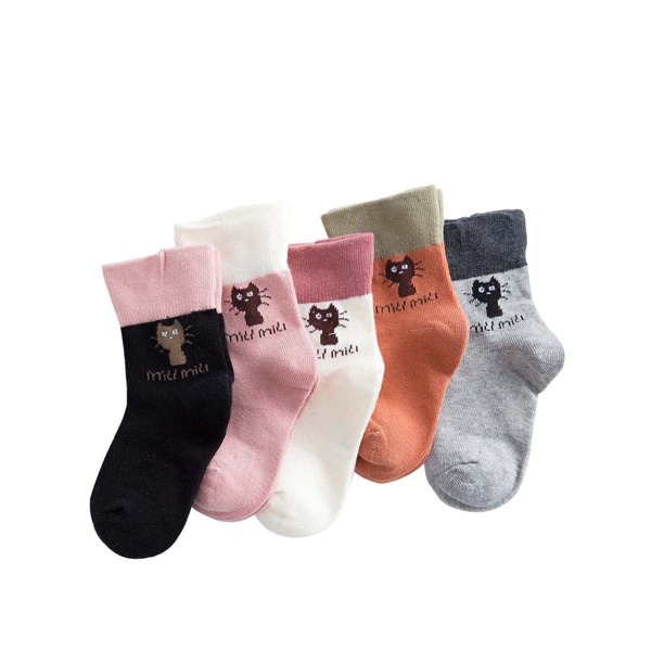 

Toddler Girls Cartoon Socks 5pairs, Multicolor