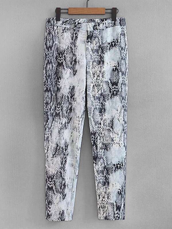 

Snakeskin Print Pants, Multicolor