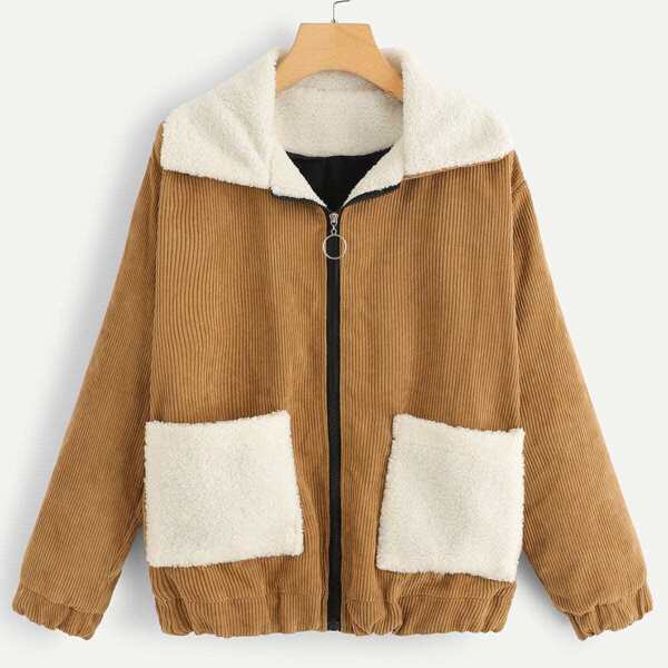 

Zip Up Corduroy Jacket