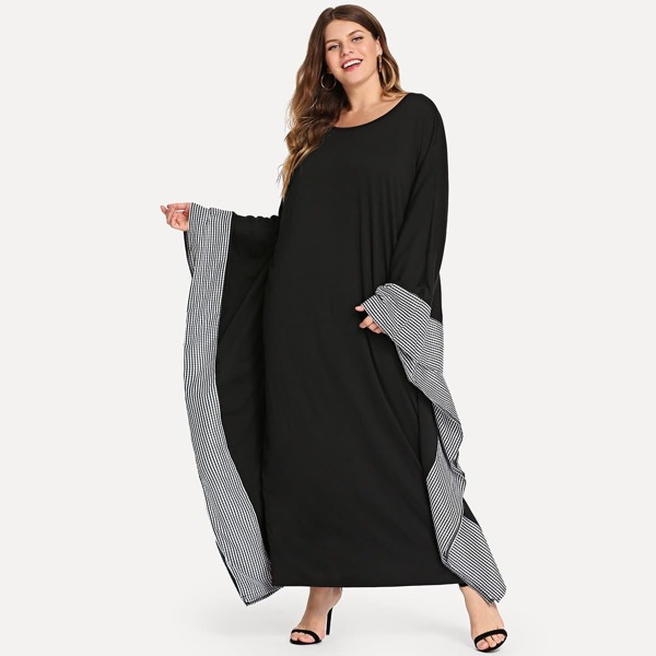 

Plus Checked Panel Dress