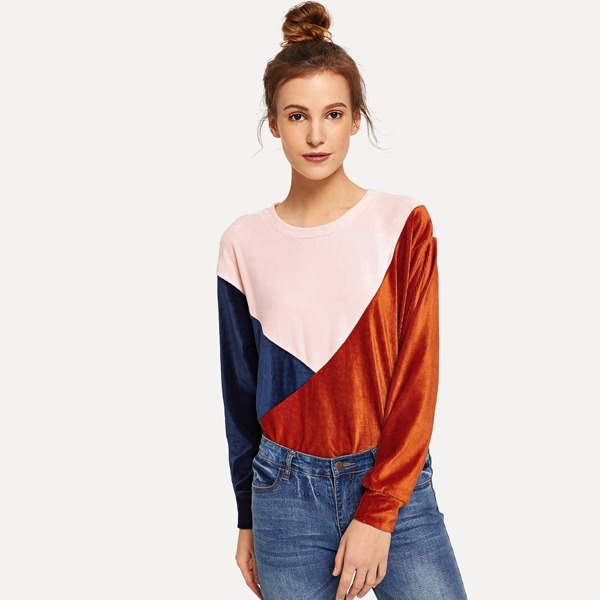 

Color Block Tunic Pullover