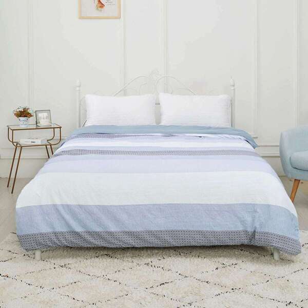 

Color block Print Duvet Cover 1PC, Multicolor