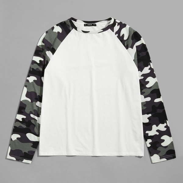 

Men Camo Raglan Sleeve Tee