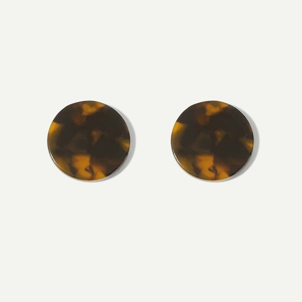 

Leopard Pattern Round Stud Earrings 1pair