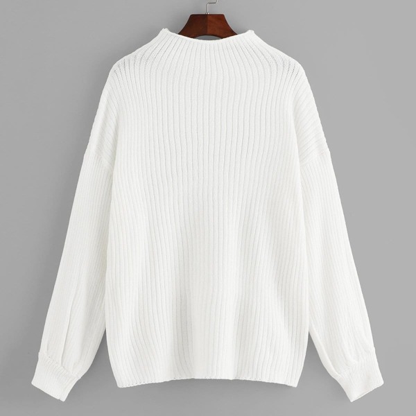

Plus Solid Drop Shoulder Jumper