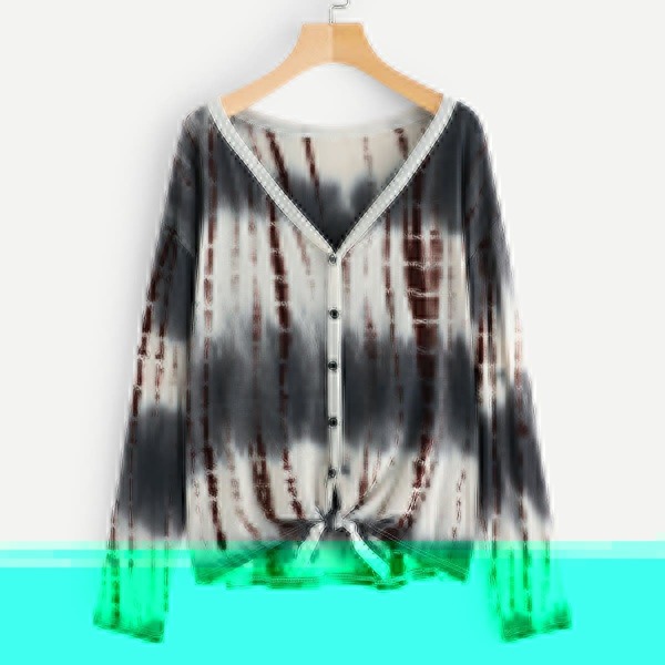 

Single Breasted Knot Hem Tee
