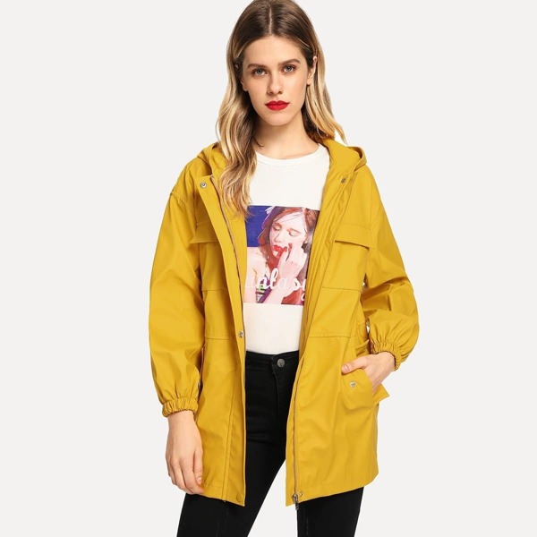 

Faux Leather Utility Jacket