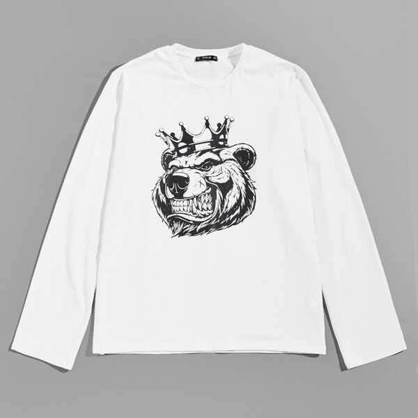

Men Animal Print Tee