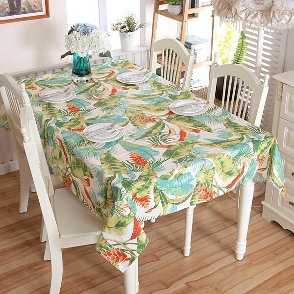 

Tropical Pattern Tablecloth, Multicolor