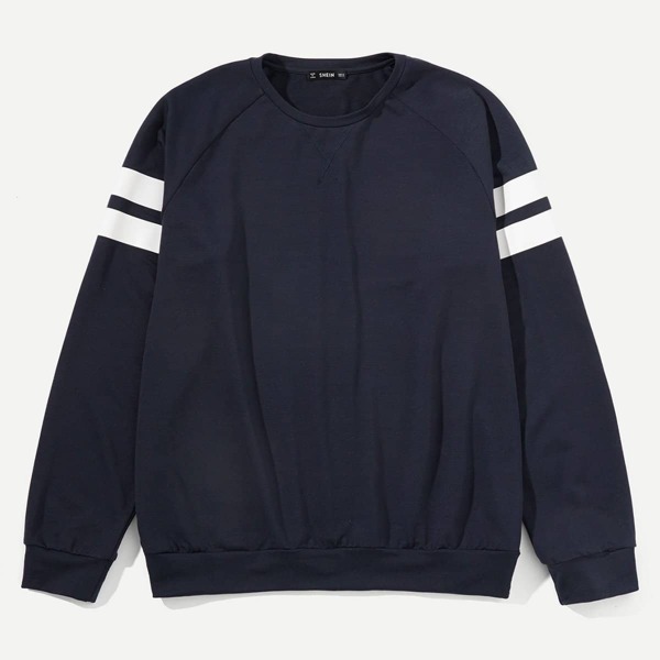 

Men Crew Neck Raglan Sleeve Pullover