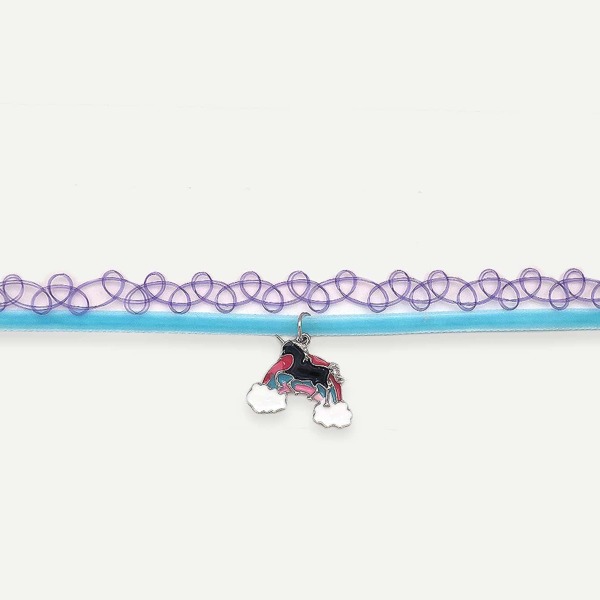 

Девушки мультфильм Смена температуры Чокер 2шт, Многоцветный