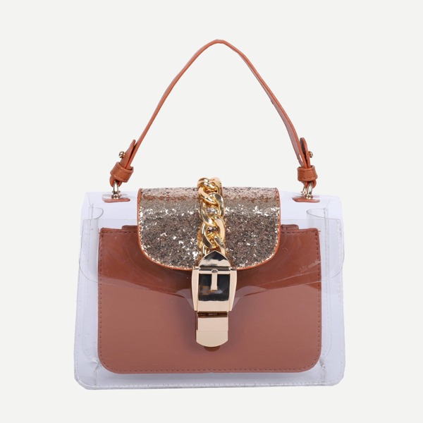 

Transparent PVC Bag With Inner Clutch