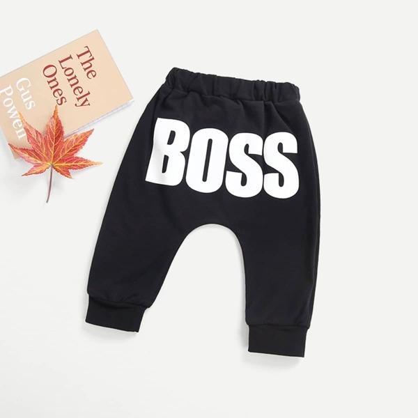

Toddler Boys Letter Print Pants