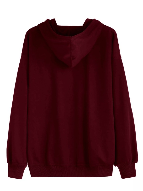 

Plus Drawstring Detail Hooded Sweatshirt