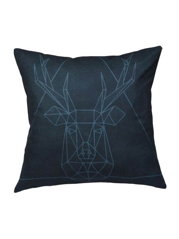 

Deer Print Cushion Cover 1PC, Multicolor