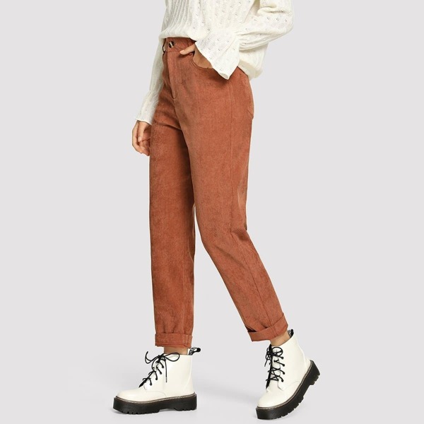 

Solid Corduroy Pants