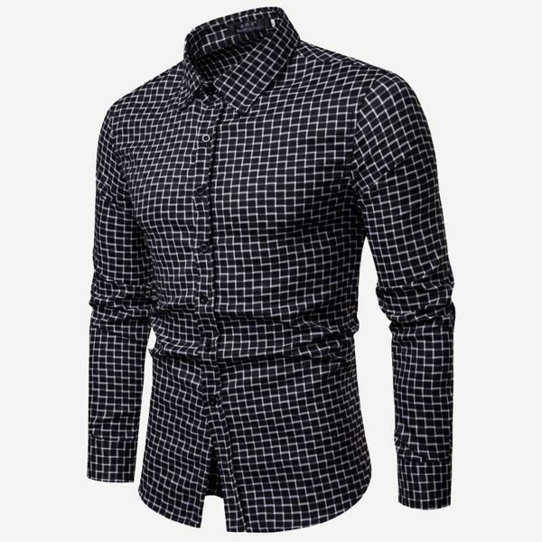 

Men Gingham Print Shirt