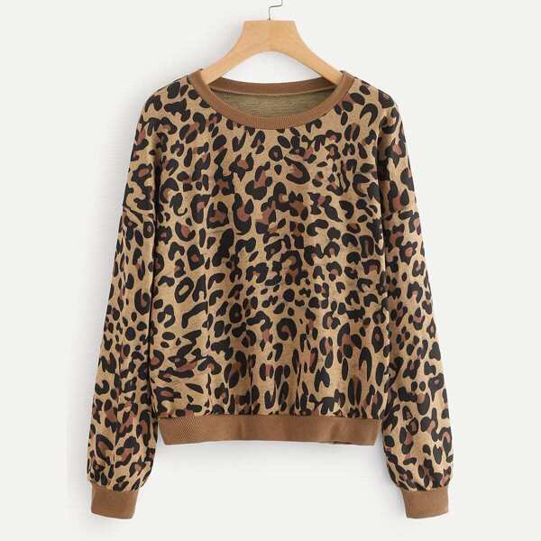

Leopard Print Sweatshirt