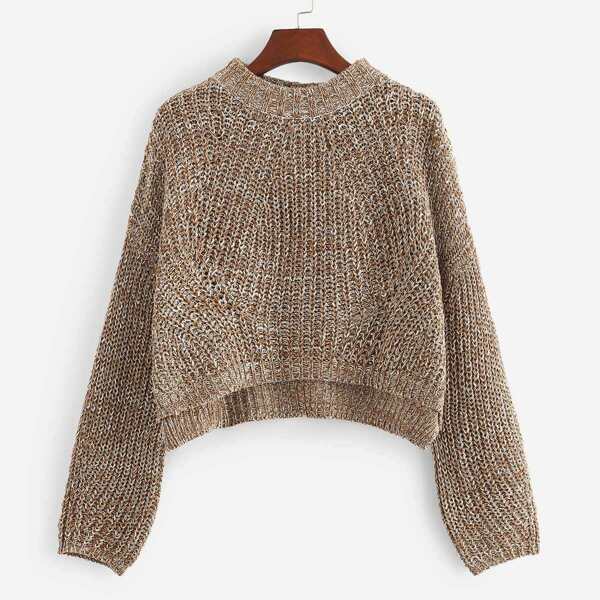 

Stepped Hem Crop Jumper