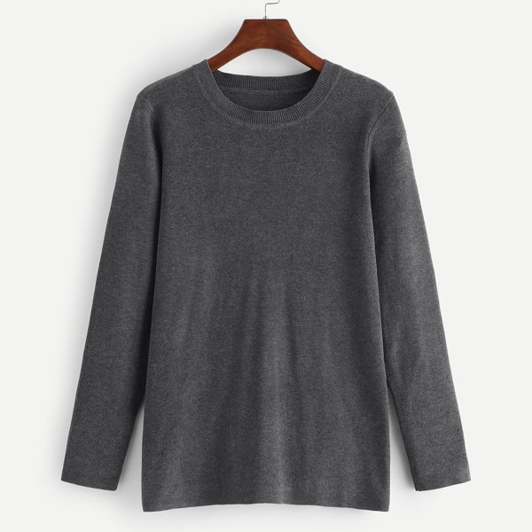 

Bow Embellished Slit Back Sweater