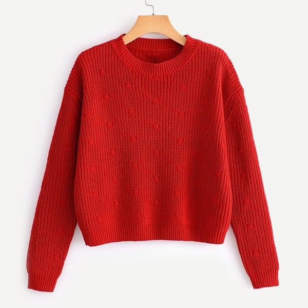 

Drop Shoulder Solid Jumper