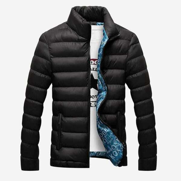 

Men Solid Puffer Coat
