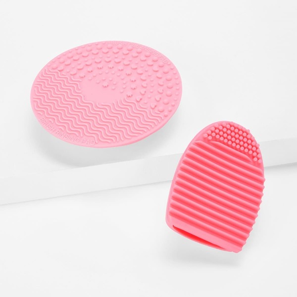 

Brush Egg 1pc & Sucker Cleaning Pad 1pc, Pink