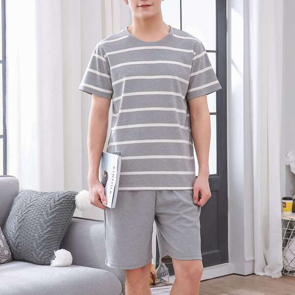 

Men Striped Pajama Set