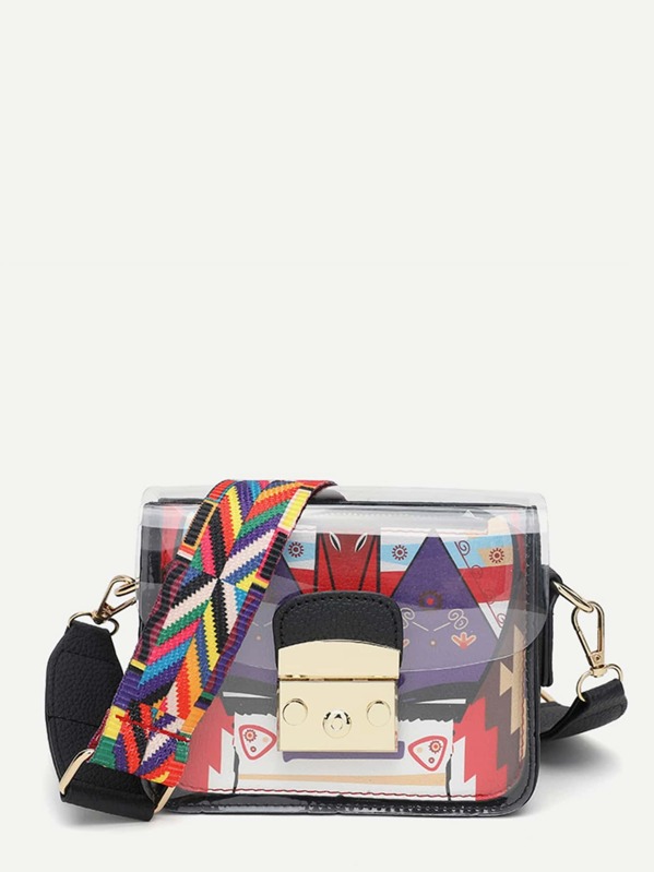 

PVC Bag With Guitar Strap, Multicolor
