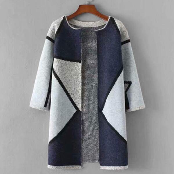 

Plus Geo Pattern Cardigan