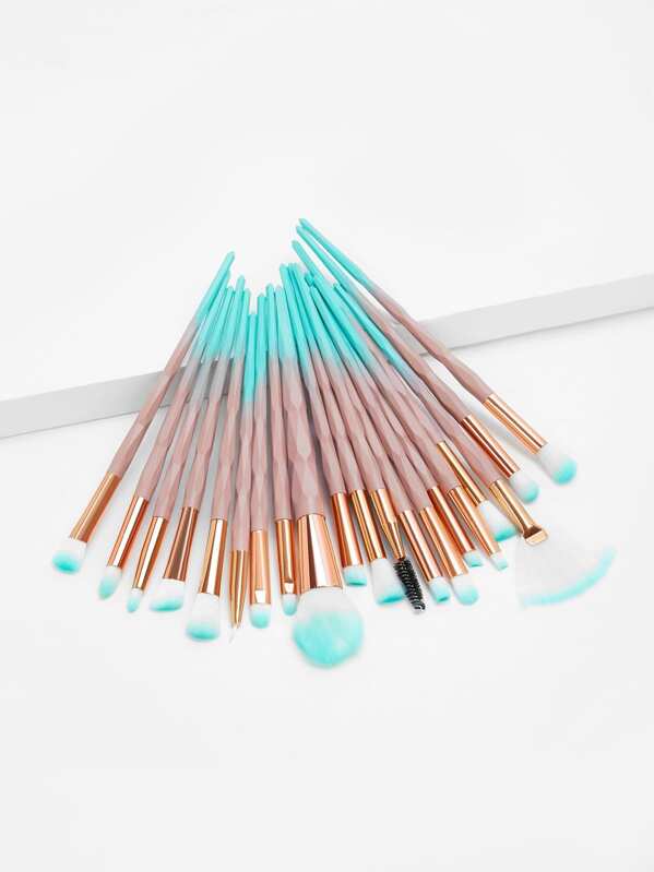 

Ombre Handle Makeup Brush 20pcs, Multicolor