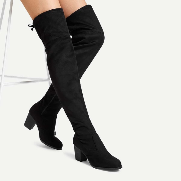 

Lace Up Back Thigh High Boots