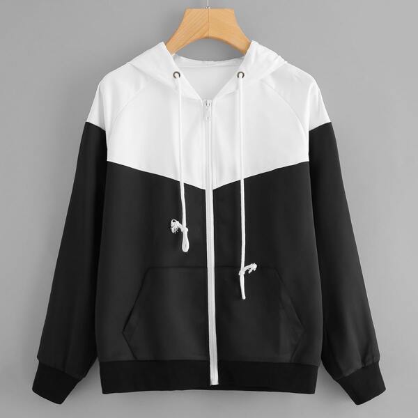 

Drawstring Detail Hooded Jacket