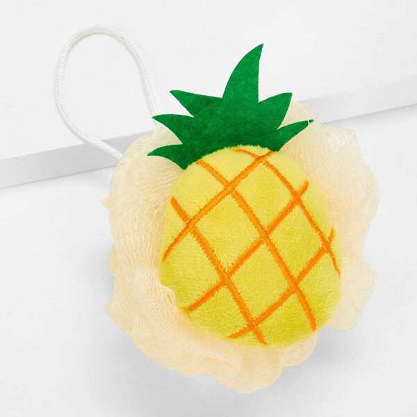 

Girls Pineapple Shaped Net Bath Sponge, Yellow