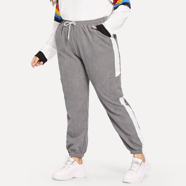 

Plus Drawstring Waist Pants