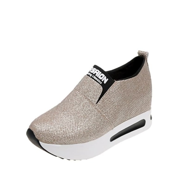 

Slip On Wedge Sneakers, Gold