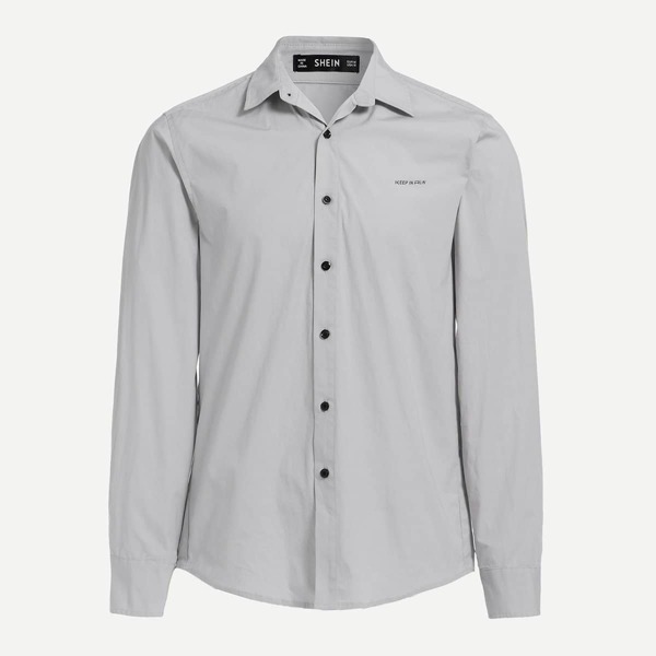 

Men Solid Buttoned Shirt