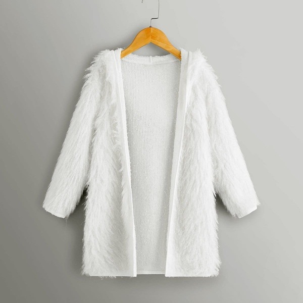 

Girls Faux Fur Hooded Coat